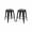 Matte Black, variant on AC Pacific 24-Inch Industrial Metal Counter Stools, Stackable Indoor/Outdoor Barstools, Set of 2, Grey
