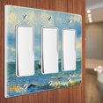 thumbnail image 3 of WIRESTER 3-Gang Decorator Light Switch Plate/Wall Plate Cover, Seascape Near Les Saintes Maries De La Mer, 3 of 6