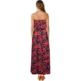 thumbnail image 3 of Robes d'Été pour Femmes Bleu et Blanc en Porcelaine Sans Bretelles Boho Maxi Longue Robe, 3 of 5