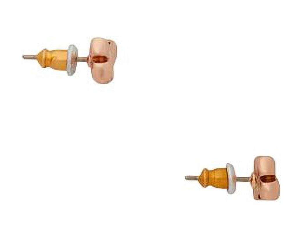 Kate Spade New York Women's Double Bow Studs Earrings (Rose Gold)