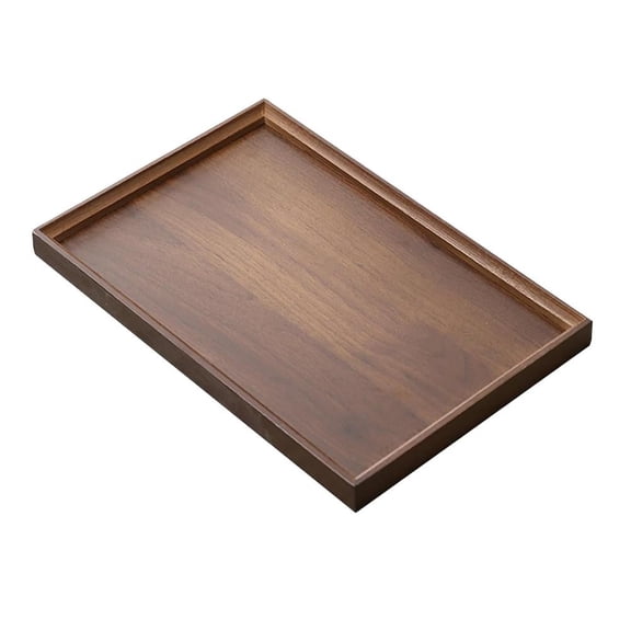 Aoqianlan Japanese Style Solid Wood Tray for Dessert Presentation and Coffee Service
