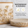 thumbnail image 4 of Decozen Bathroom Accessories Set of 6: Dispenser Toothbrush Holder Soap Dish & More - Silver Gold, 4 of 6