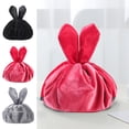 thumbnail image 1 of Under 10,Other,Rabbit Ears Toiletries Storage Bag, Cosmetic Storage Bag, Ladies' Storage Bag, Portable Organizer for Toiletries and Personal Care Items, | Polyester, Black-540 MIANHT, 1 of 8