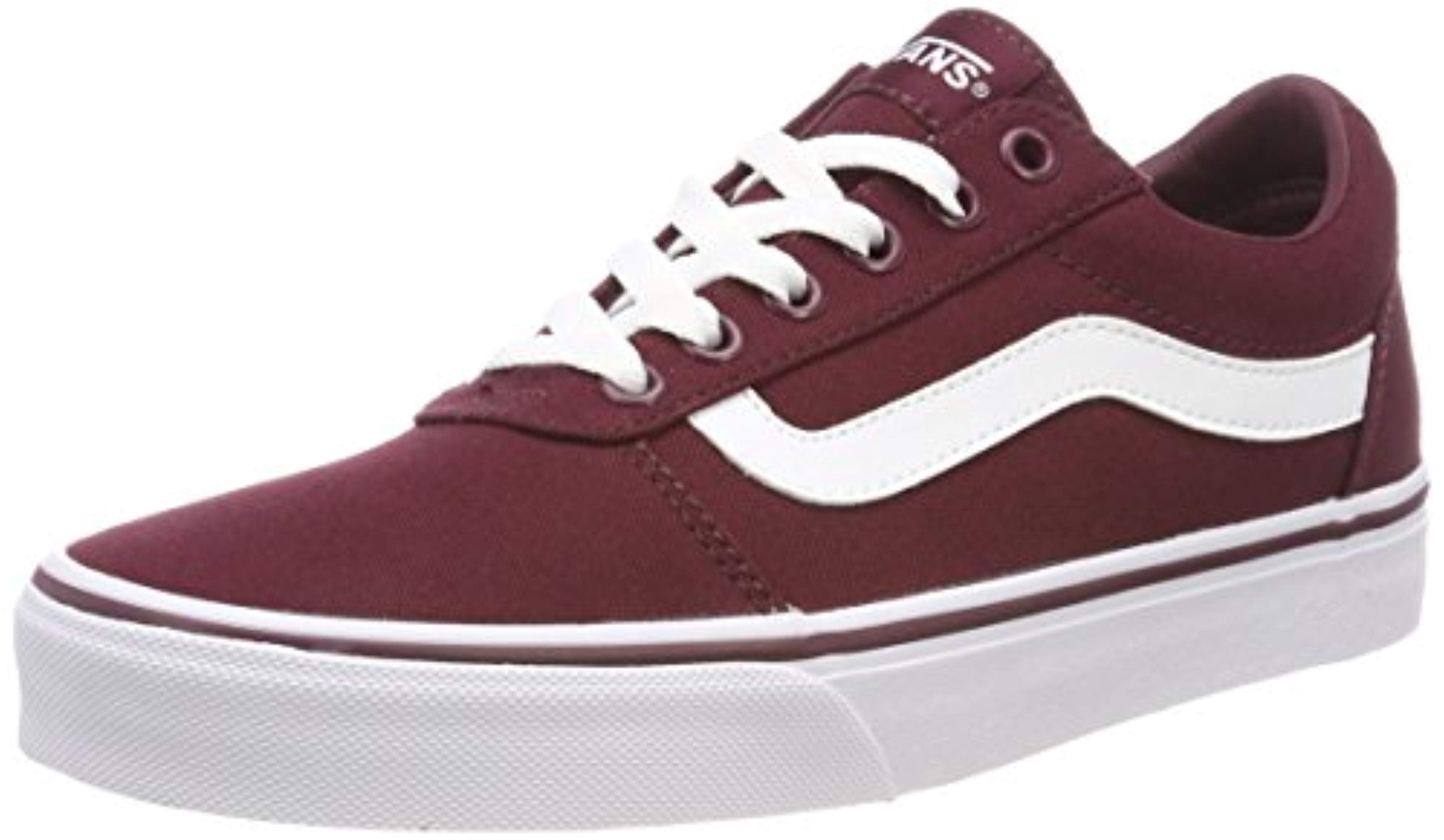 maroon vans low top