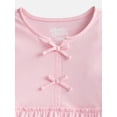 thumbnail image 2 of Wonder Nation Girls Bow Front Top with Short Sleeves, Sizes 4-18 & Plus, 2 of 3