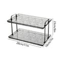 thumbnail image 3 of HOZVOMI Bathroom Kitchen Organizer - 2 Tier Vanity Storage Rack, Transparent Stackable Cosmetic Organizer for Bathroom Countertop and Dresser, 3 of 6