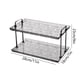 thumbnail image 3 of Estantería De Almacenamiento De Doble Capa Estante organizador apilable de plástico negro de 2 niveles para encimera de baño, ideal para cosméticos (1 pieza) Rkxzt, 3 of 8