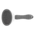 thumbnail image 3 of Pet Comb, Prevent Skin Diseases Remove Dirt Self Cleaning Slicker Brush With Non-Slip Grooves For Cats For Home For Dogs For Pet Shop Gray, 3 of 8
