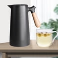 thumbnail image 4 of Jarra de de doble pared, termo aislado al vacío, retención las 24 tiempo tiempo de tiempo de tiempo de con tapa, de , botella calentadora de agua de 1 l Negro perfecl hervidor de aislamiento térmico, 4 of 8