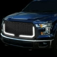 thumbnail image 2 of DNA Motoring LED Light Bar Front Bumper Hood Honeycomb Mesh Black Grille For 2015-2017 Ford F150, 2 of 6
