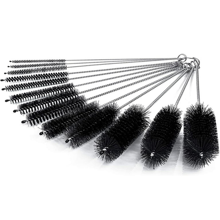 TSV Drinking Straw Cleaning Brushes Set 10 Extra Long 10mm Extra Wide Pipe  Tube Cleaner Nylon Bristles Stainless Steel Handle, Cleaning Brush for  Straws, Bottle, Sippy Cup, Tubes 