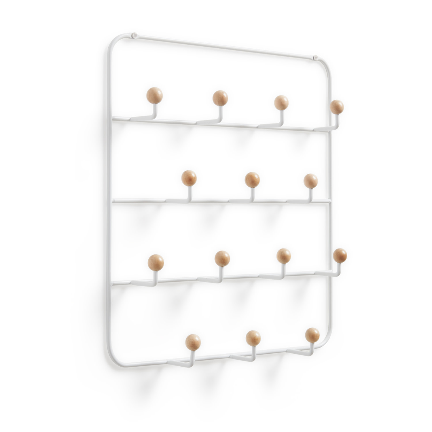 Umbra Estique Over-The-Door Organizer with 14 Wooden, White