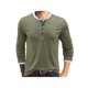 thumbnail image 1 of Sunloudy - Camisetas informales para hombre, cuello redondo, manga larga, cuello redondo, cierre de botones, escote Sunloudy S M L XL XXL, 1 of 7