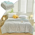 thumbnail image 1 of Edredón fresco de verano: manta ligera, fina y lavable para noches calurosas, ropa de cama transpirable y suave con núcleo interior resistente a la deformación, imprescindible para dormitorios y hab, 1 of 6