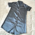 thumbnail image 6 of Lightweight Nightgowns for Women Zaewscy Women's Casual Home Wear Cardigan Short-sleeved Nightgown Light Blue XL, 6 of 9