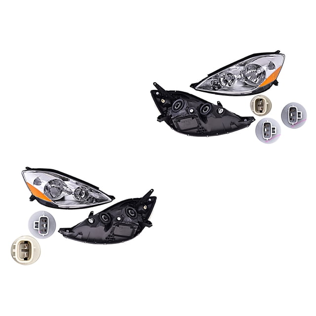 Par de Faros Sienna 2006 A 2010 Toyota Manual P/Halog DEPO .