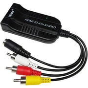1080P HDMI vers Mâle 3RCA CVBS Femelle Convertisseur S-Vidéo HDMI2AV Adaptateur Audio Vidéo Prise en Charge NTSC/PAL