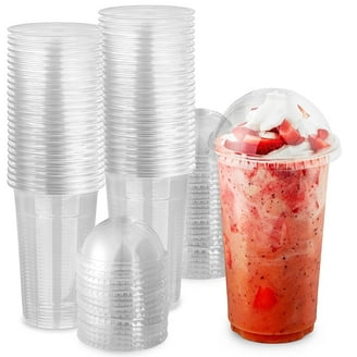 Stock Your Home 12oz Clear Plastic Dessert Cups with Dome Lids, Disposable,  50 Pack - Walmart.com