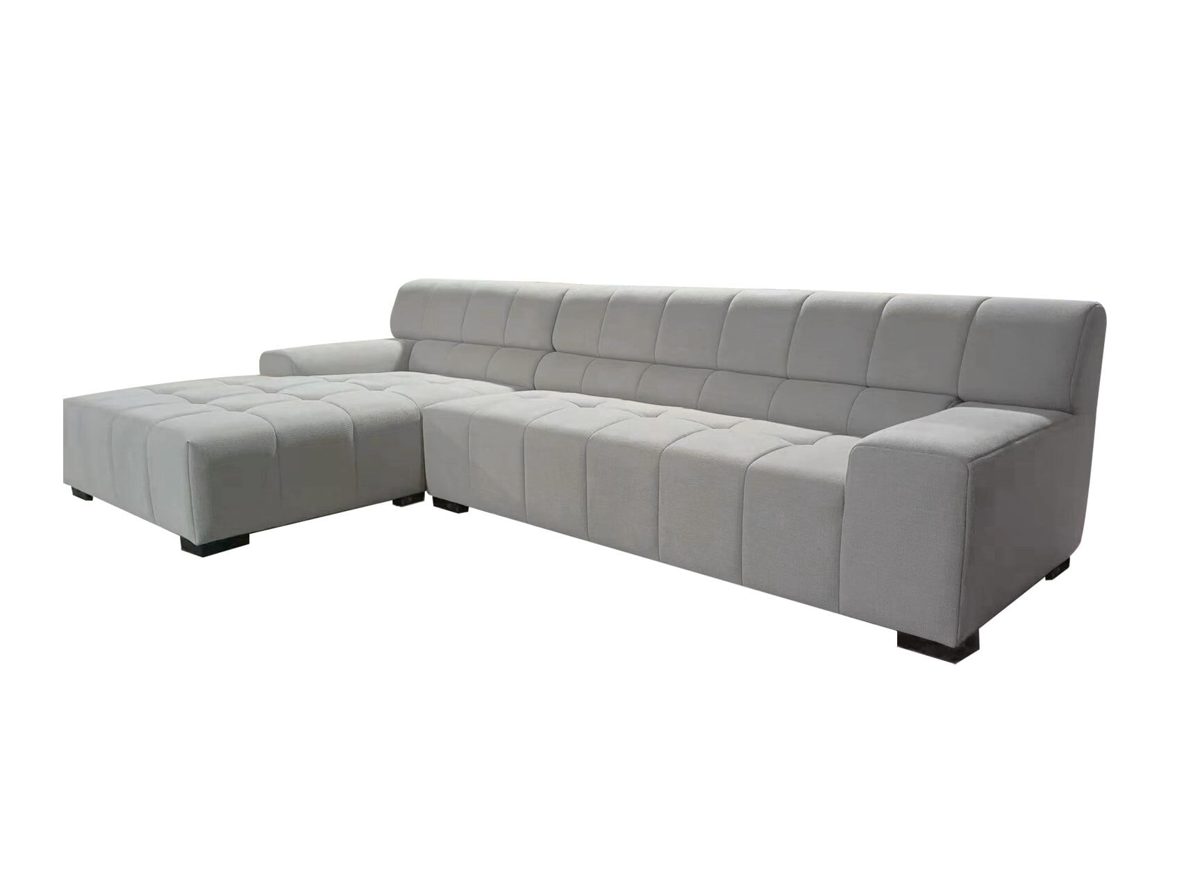 Williamspace Modern Fabric LShape Sofa,Microsuede Fabric Sectional