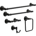 thumbnail image 3 of Delta CML35-MB Chamberlain Bath Towel & Robe Hook Matte Black, 3 of 8