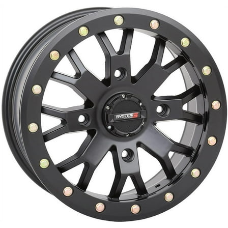 System 3 SB-4 Beadlock 15x7 ATV/UTV Wheel - Matte Black (4/137) 6 1 [15S3-3137]