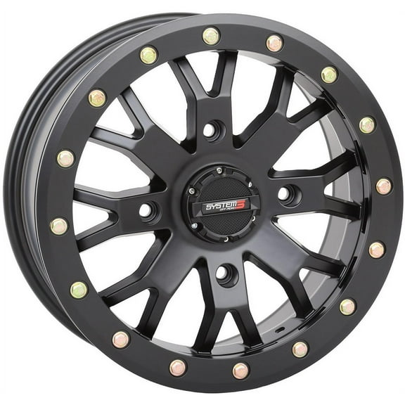 System 3 SB-4 Beadlock 15x7 ATV/UTV Wheel - Matte Black (4/137) 6 1 [15S3-3137]