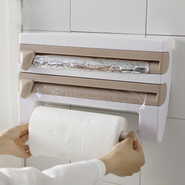 1pcs Kitchen Foil Film Wrap Tissue Paper 4 In 1 Kitchen Roll Holder Dispenser Walmart Com Walmart Com