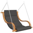 thumbnail image 2 of vidaXL Patio Swing Chair Hanging Lounge Chair with Cushion Lounger Bent Wood, 2 of 12