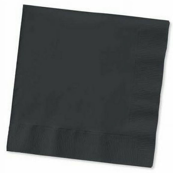 Touch of Color Black Paper Lunch Napkins 50 Per Pack