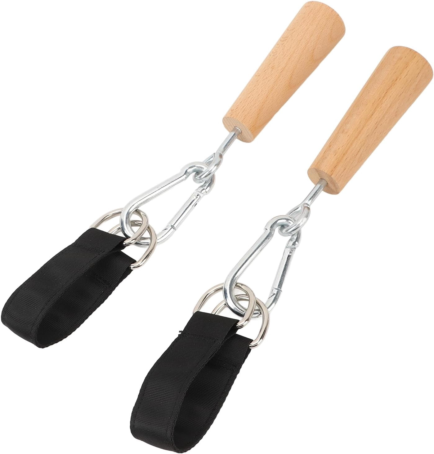 ABCISI Wooden Pull Up Grips, Hand Grips Strength Trainer Exerciser Pull Up Fitness Accessories for Bouldering, Kettlebells, Workout