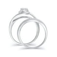 thumbnail image 2 of 1/4 Carat T.W. (I3 clarity, I-J color) Forever Bride Diamond Composite Bridal set in 10K White Gold, Size 8, 2 of 5