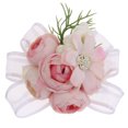 thumbnail image 2 of Ramillete de muñeca Pulsera Flores de mano Boda Fiesta de baile Joyas Rosa Rosado Sunnimix Corsage de la flor, 2 of 8