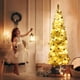 thumbnail image 5 of Costway Árbol de Navidad de lápiz delgado con oropel dorado champán de 180 cm, 5 of 7