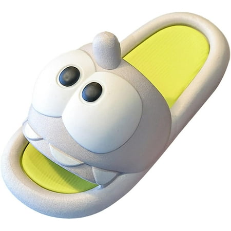 

Boys Girl Slides Non-Slip Novelty Open Toe Sandals Indoor Soft Casual Slippers Kids Beach Flops Flip Christening Shoes