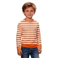 thumbnail image 2 of Tiijoy Long Sleeve T Shirt for Boys Striped Crew Neck T-Shirt Casual Soft Tee, Sizes 3-14, 2 of 4