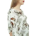thumbnail image 6 of Bimba Moms Floral Printed Maternity Maxi Dress White Kimono Sleeve Kaftan-4, 6 of 6