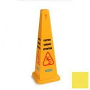 Carlisle Sanitary Maintenance B642433 36 in. Caution Cone, Yellow