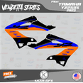 thumbnail image 4 of Kalair GFX Graphics Kit for Yamaha 2-stroke Enduro YZ 250X (2023) Vendetta Series, 4 of 5