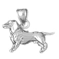 thumbnail image 1 of 18K White Gold Dog Pendant - 16 mm, 1 of 2