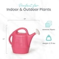 thumbnail image 3 of Union Products Indoor Outdoor Flamingo 2 Gallon Plastic Plant Watering Can, Pink, 3 of 7