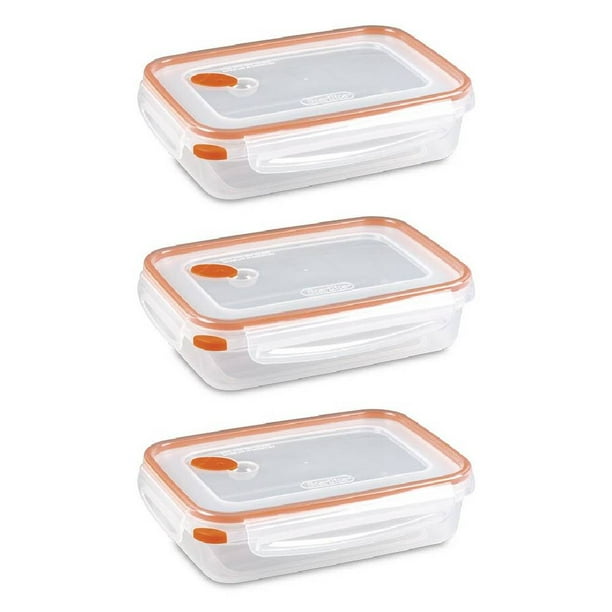 Sterilite Ultra Seal Food Storage Container 5.8 Cups Rectangle Plastic