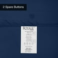 thumbnail image 4 of ROYALE Navy Duvet Cover Twin Size - 2 Piece Bedding Comforter Covers - Button Closure - 1 Twin Duvet Cover 68x90 inches and 1 Pillow Sham - No Comforter Included, 4 of 8