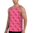 thumbnail image 2 of Fotbe Leopard Print Pattern Men's Quick Dry Workout Tank Top Gym Muscle Tee Fitness Bodybuilding Sleeveless T Shirt Breathable Workout Shirt-Large, 2 of 9