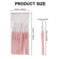 thumbnail image 5 of BQBQERT 8Pcs Ergonomic Crochet Hook for Crochet Hobbyist Knitting, 8 Size Long Handle Crochet Hook Needle 2.5mm-6.0mm, 5 of 7
