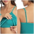 thumbnail image 3 of Charmo Women's Cami Adjustable Spaghetti Strap Built in Bra Tank Tops 2 Pack, 3 of 7