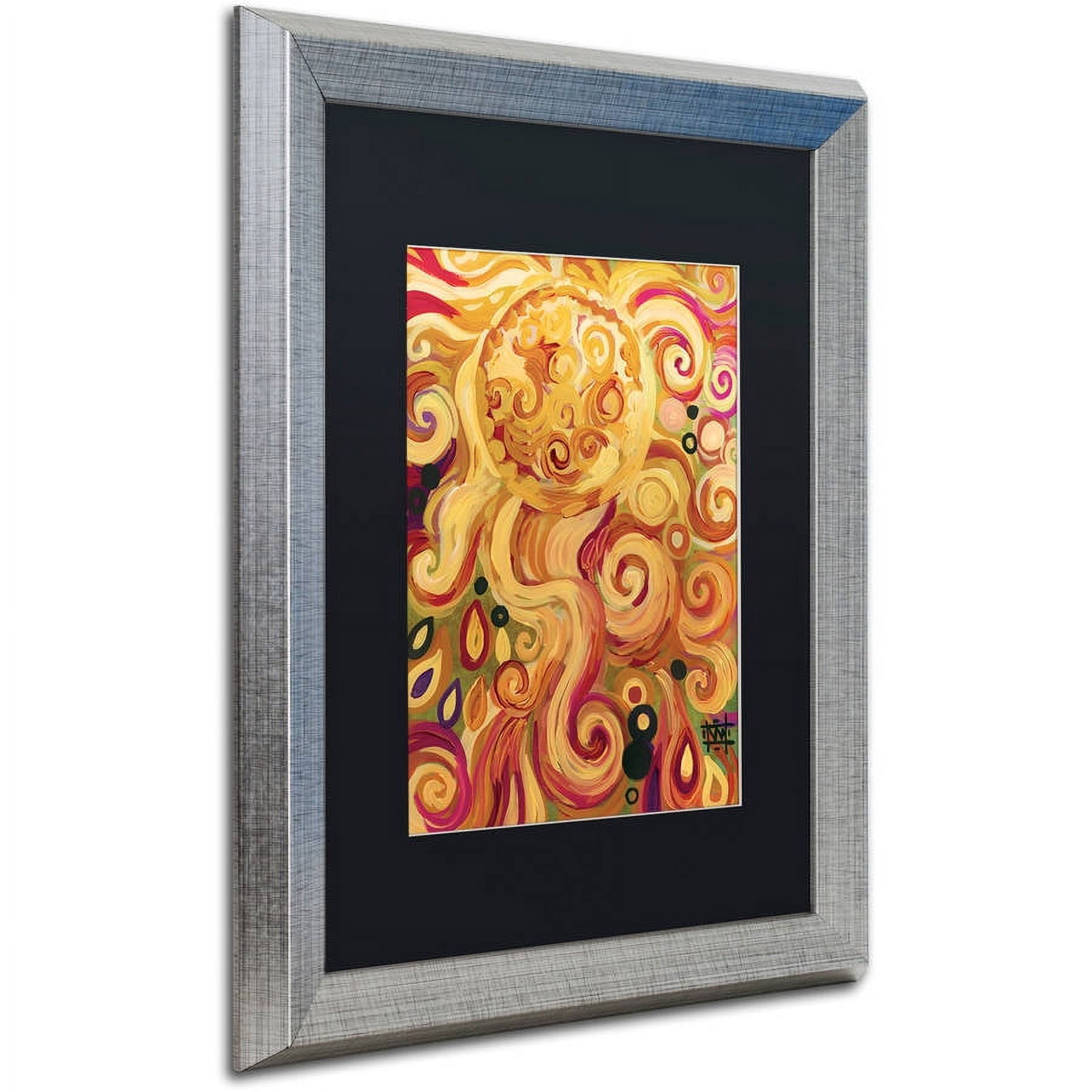 Trademark Fine Art "150" Canvas Art by Natasha Wescoat, Black Matte, Silver Frame