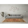 thumbnail image 3 of Ahgly Company Indoor Rectangle Medallion Brown Traditional Area Rugs, 7' x 10', 3 of 4