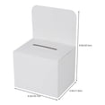 thumbnail image 3 of 24 Pack Suggestion Box,Raffle Boxes with Slot.Donation Boxes for Fundraising,Ballot Box with Slot for Business,24 * Suggestion box,White, 3 of 7