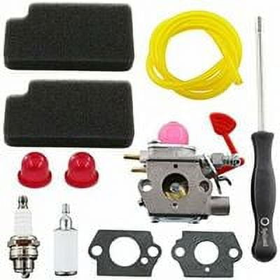 Carburador con filtro de aire, giradores, bujía de encendido para Walbro WT-875 Poulan BVM200C BVM200VS P200C GBV325 P325 Craftsman 545081855 358794650