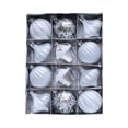 thumbnail image 1 of 12 Adornos Navideños de Bolas para Árbol, Adornos Colgantes para Árbol de Navidad Astilla, 1 of 9